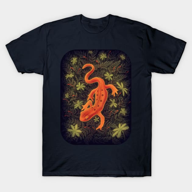 Red Spotted Newt 2 T-Shirt by DoomedDreamer